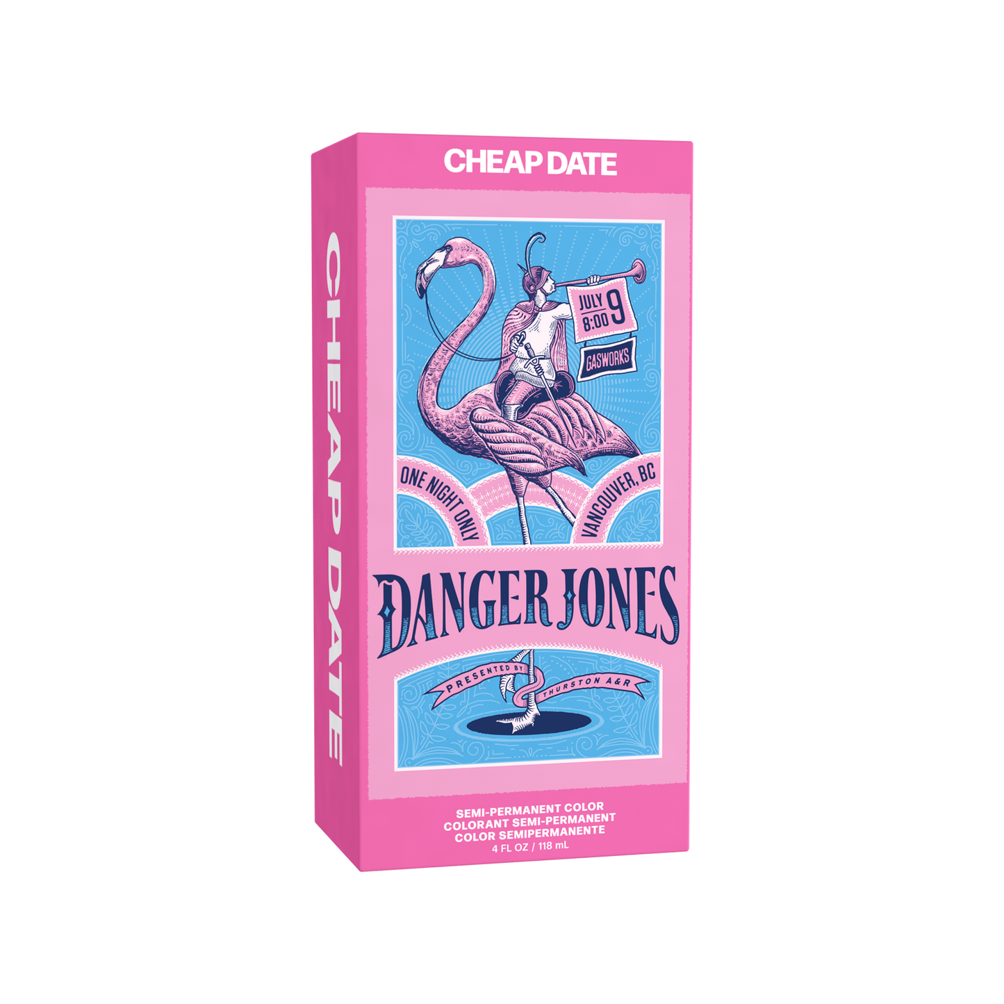 Danger Jones Semi-Permanent Colour 118ml Cheap Date - Light Pink