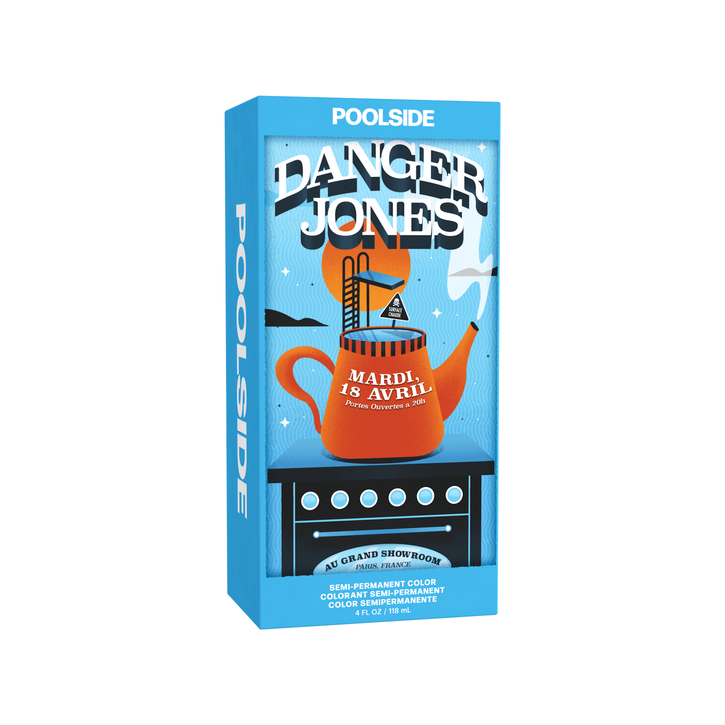 Danger Jones Semi-Permanent Colour 118ml Poolside - Light Blue