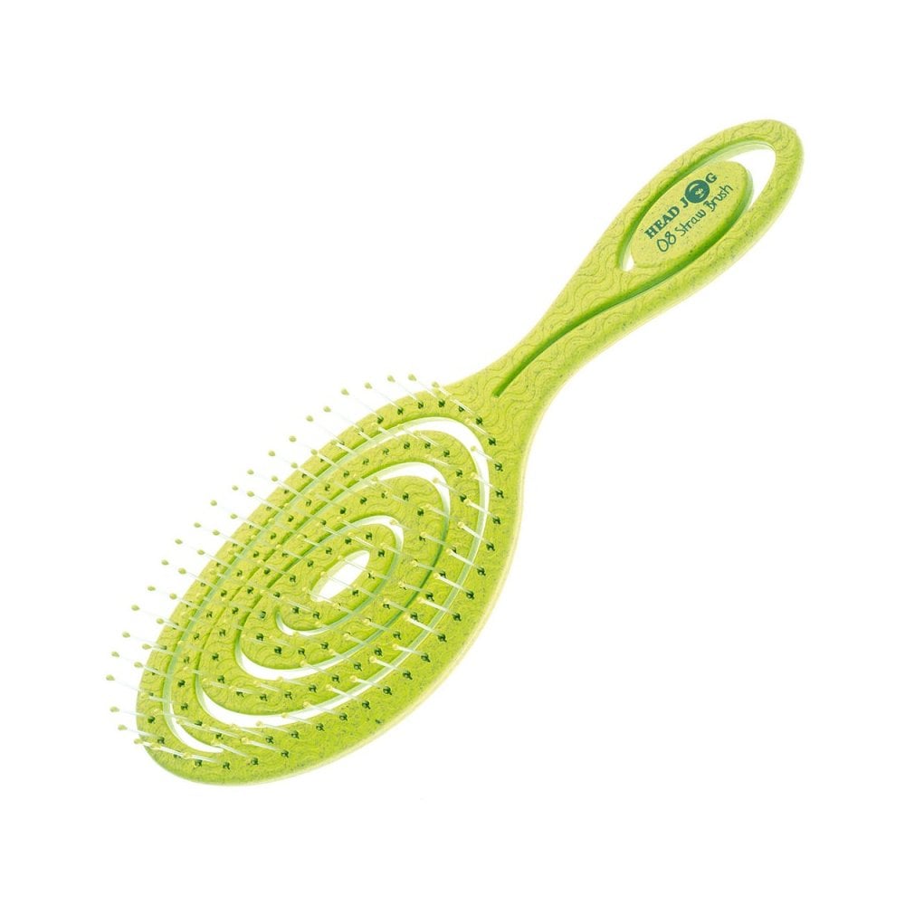 Head Jog Straw Brush - Gooseberry