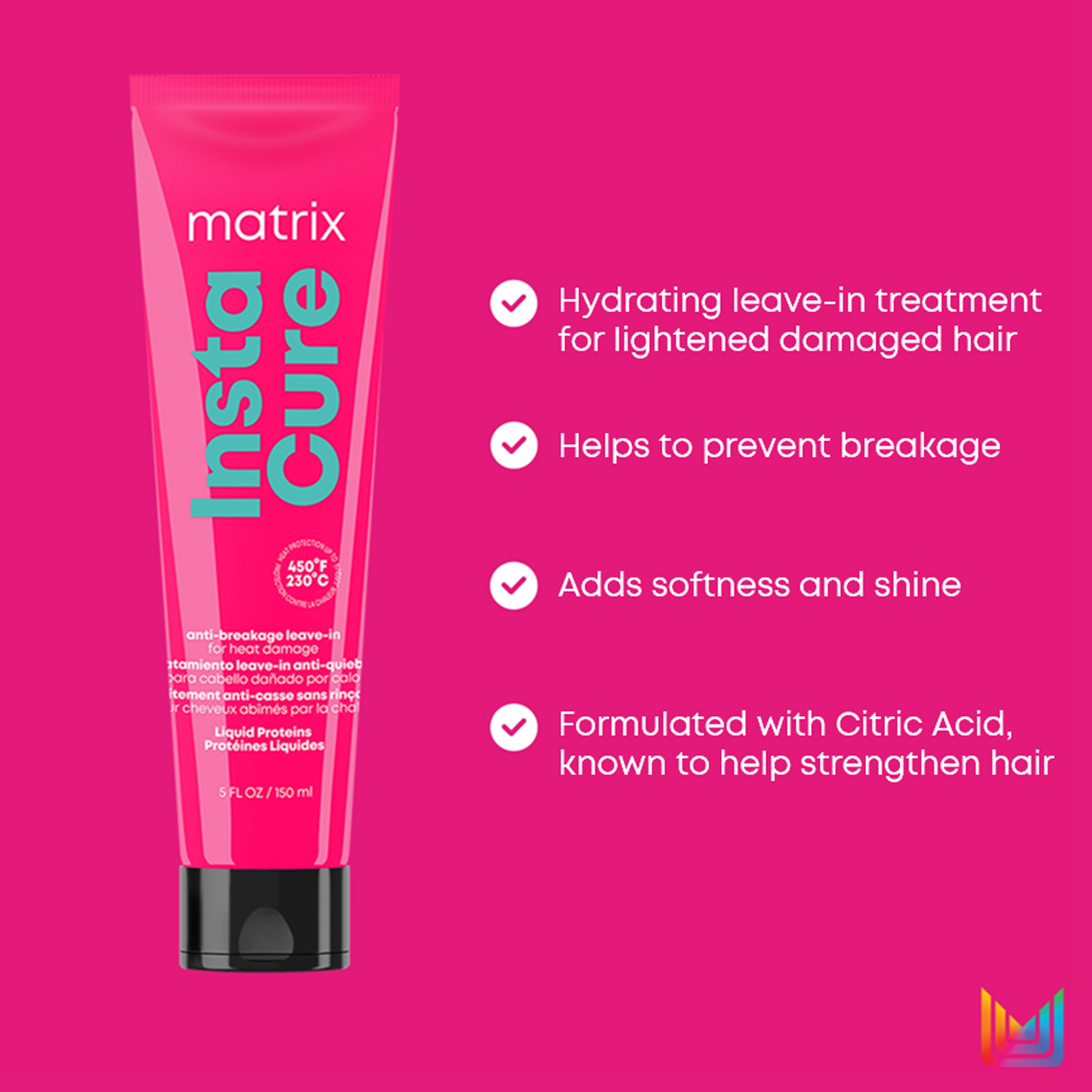 Matrix Insta Cure Anti-breakage Leave-in for Heat Damaged Hair 250ml