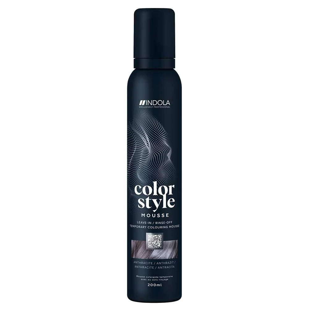 Indola Professional Color Style Mousse 200ml - Anthracite